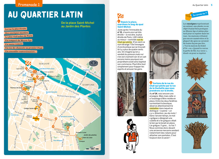 Paris promenades amusantes et insolites en famille - 8 circuits pour découvrir les quartiers historiques