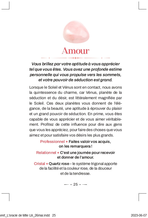 L'oracle de Mademoiselle Lili