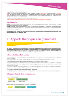 Méthode testée en classe - La grammaire au jour le jour - la Moufle