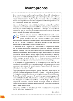 Réussir la certification PIX (niveaux 1-2-3)