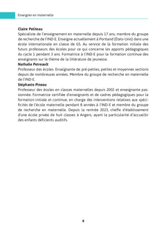 Enseigner en maternelle