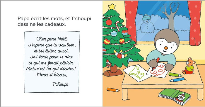 T'choupi écrit au père Noël - Une histoire idéale au moment de faire sa liste de cadeaux, dès 2 ans