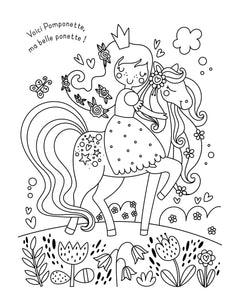 Mes planches d'artiste à colorier - Merveilleuses princesses