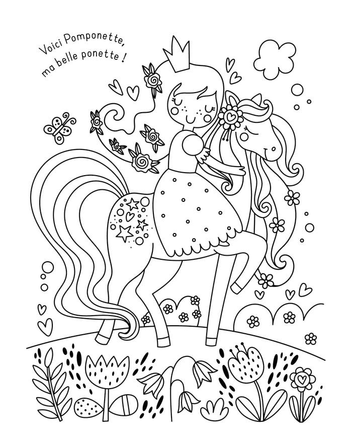 Mes planches d'artiste à colorier - Merveilleuses princesses