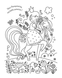 Mes planches d'artiste à colorier - Merveilleuses princesses