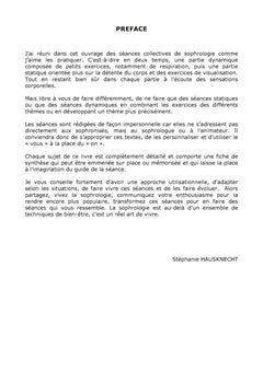 Animer des séances de sophrologie: 10 séances thématiques de groupe