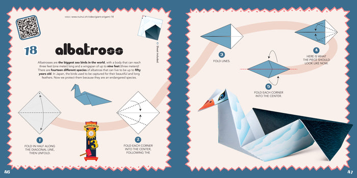 Giant origami for kids