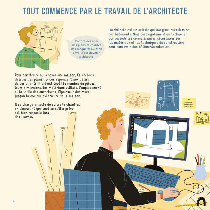 J'invente ma maison en dessinant