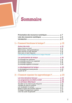 Guide pour enseigner le vocabulaire aux cycles 2 et 3 + ressources numériques - Programmes 2025