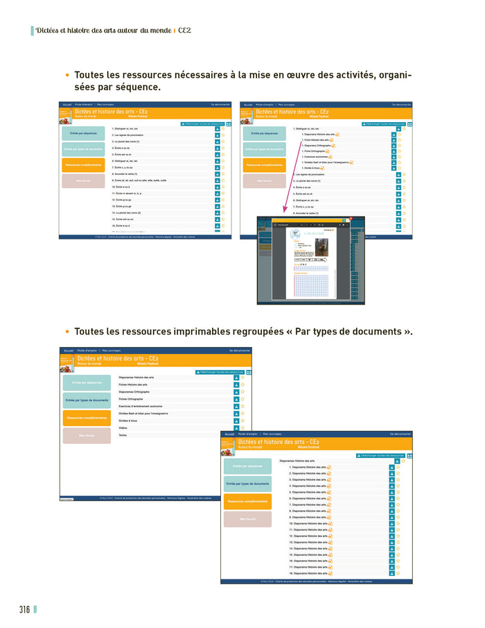 Dictées et histoires des arts autour du monde CE2 + ressources numériques