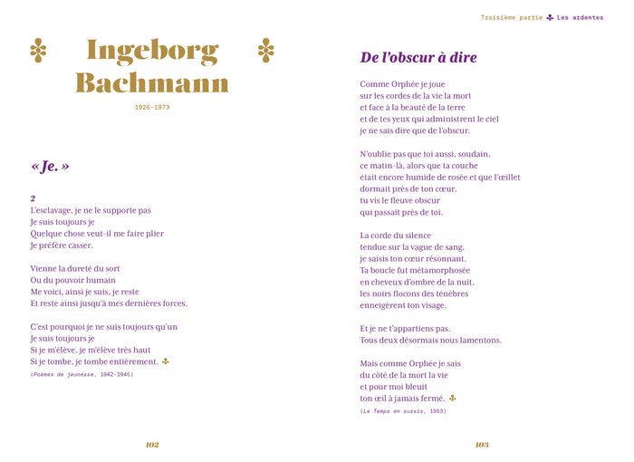 Une anthologie des poétesses du monde entier