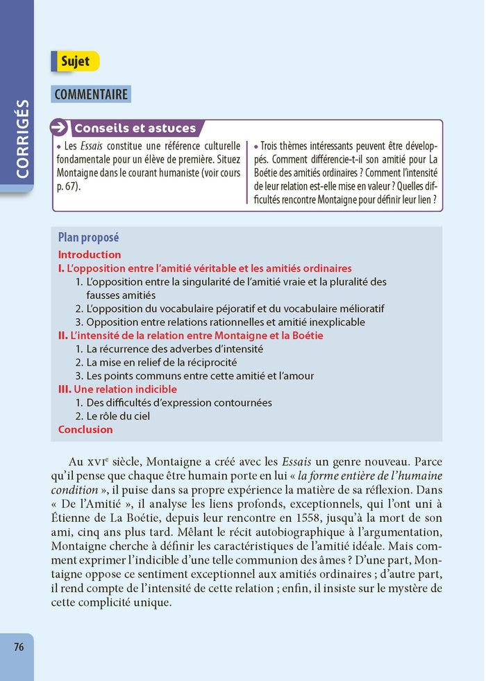 ABC BAC Excellence Français 1re 2025