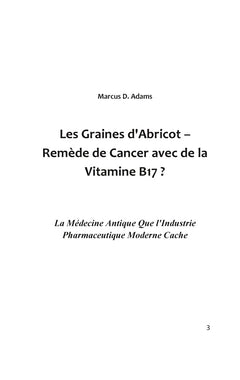 Les graines d'abricot - Remède du cancer avec la vitamine B17