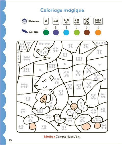 Coloriages malins - Lecture et Maths - Moyenne Section (MS)