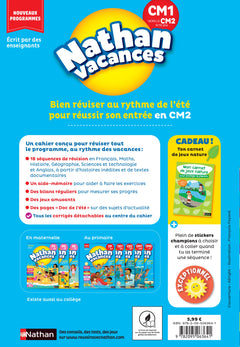 Nathan Vacances CM1 vers le CM2 9/10 ans