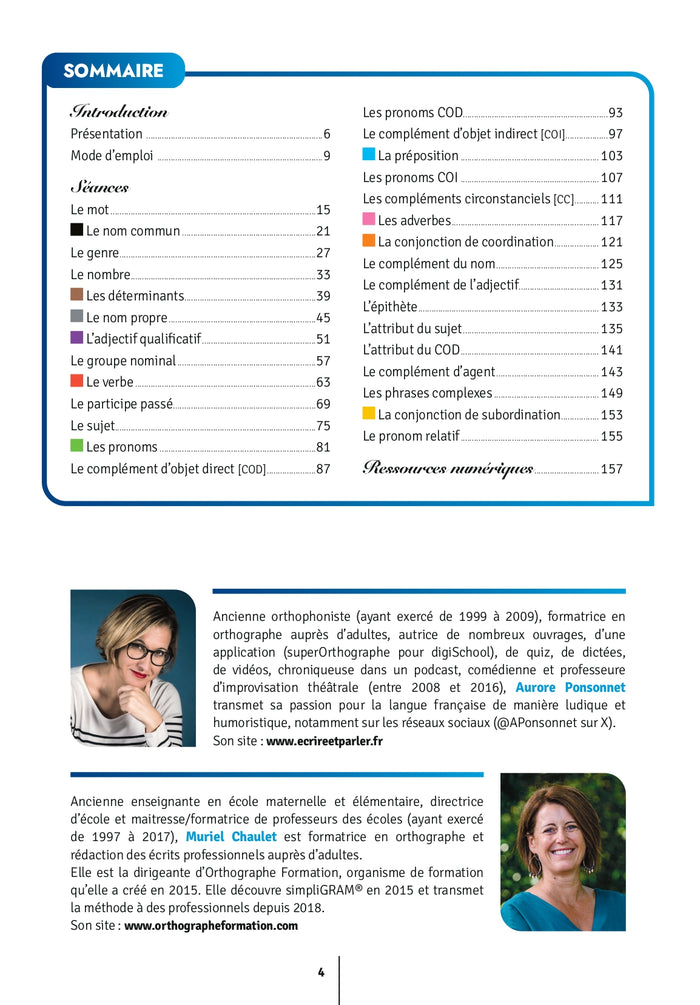 Simpligram la grammaire plus simplement