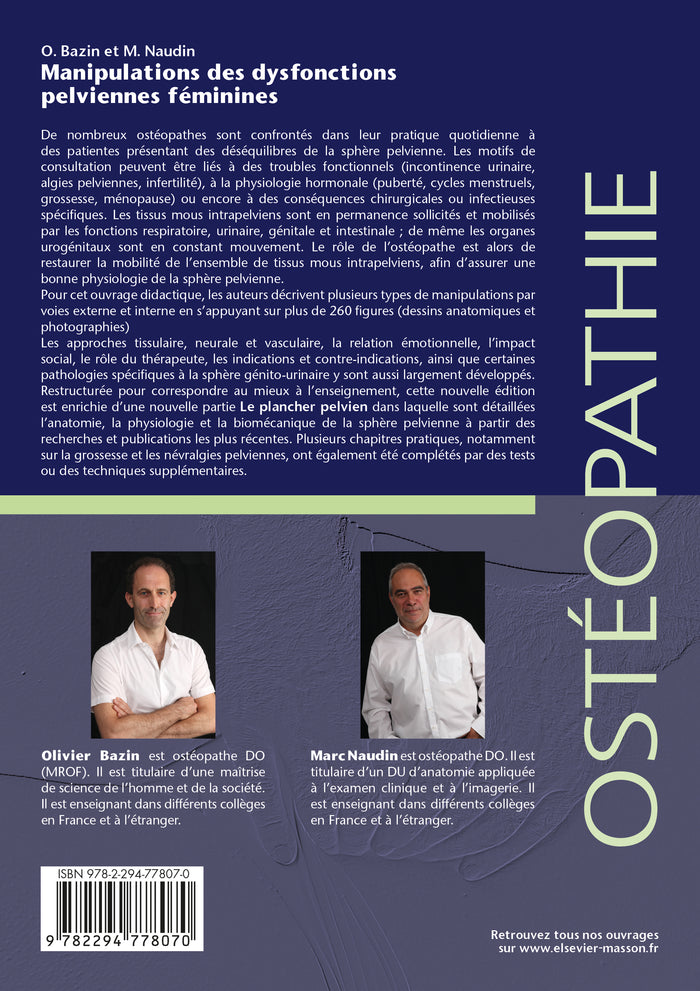 Manipulations des dysfonctions pelviennes féminines