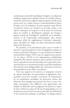Le défi de la paix