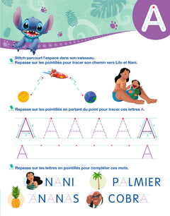 Disney - Lilo Stitch - Mon cahier effaçable - J'écris les lettres majuscules