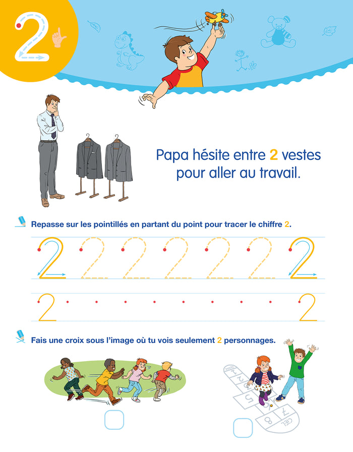 Sami et Julie Maternelle - Mon cahier effaçable - J'écris les nombres