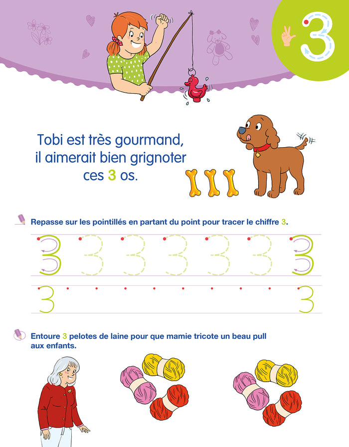 Sami et Julie Maternelle - Mon cahier effaçable - J'écris les nombres