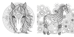 Mandalas Chevaux