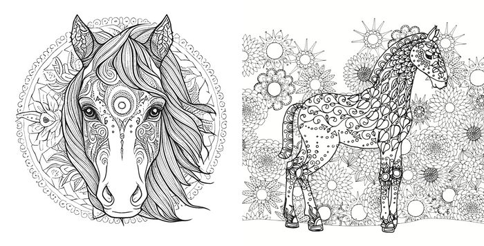 Mandalas Chevaux