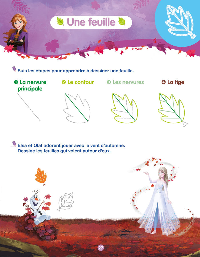 Disney - La Reine des neiges Mon cahier effaçable - Mes premiers tracés, formes et dessins (2-6 ans)
