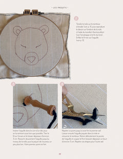 Adorables animaux en punch needle