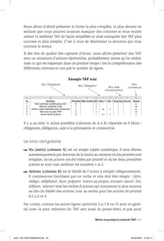 TAF (Tableau des Actions à Faire)