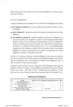 TAF (Tableau des Actions à Faire)