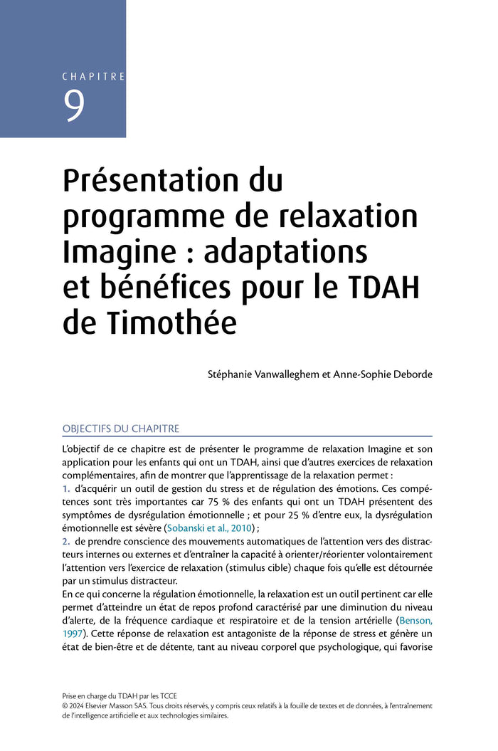 Prise en charge du TDA/H par les TCCE