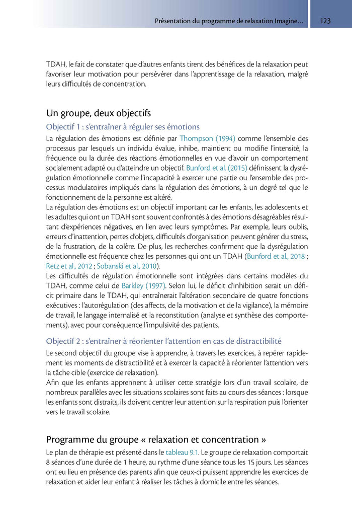 Prise en charge du TDA/H par les TCCE