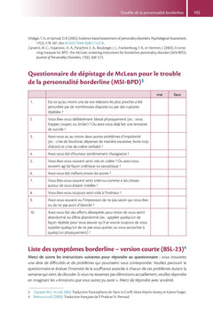 Questionnaires et échelles d'évaluation de la personnalité