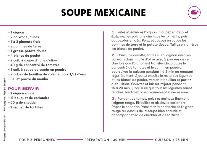 Coffret fiche -  Soupes