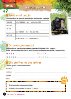 Cahier de vacances UNE SAISON AU ZOO CM1-CM2