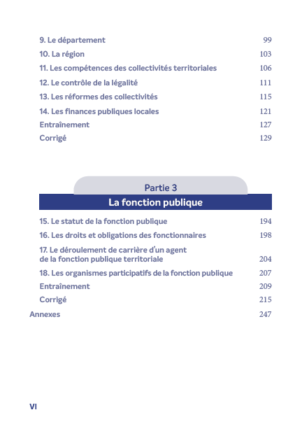 Les collectivités territoriales en fiches et QCM - 2025