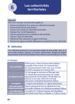Les collectivités territoriales en fiches et QCM - 2025