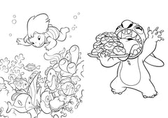 Stitch - Mes coloriages avec stickers