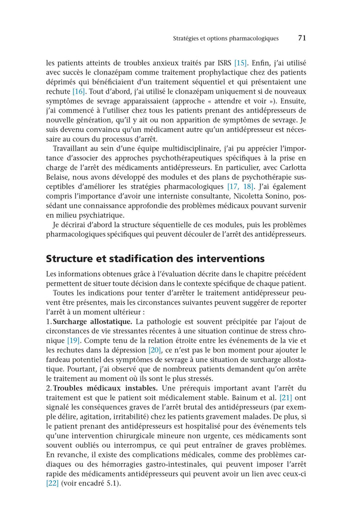 Arrêter un traitement antidépresseur