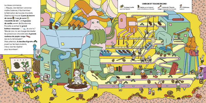Cherche et touche à l'école chocolat !