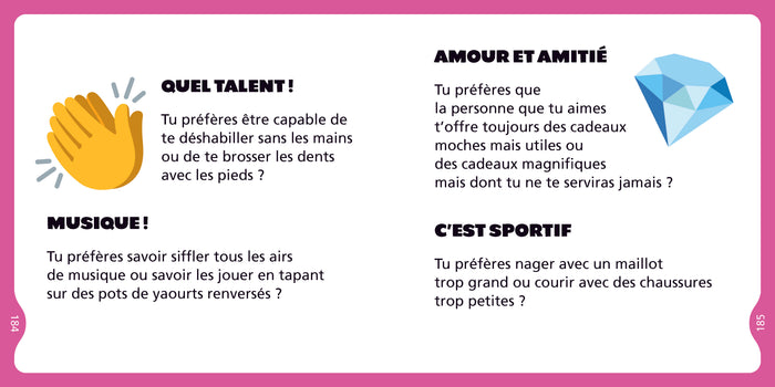 Tu préfères ça ou ça ?