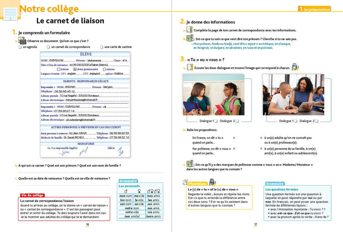 Avec vous ... au collège