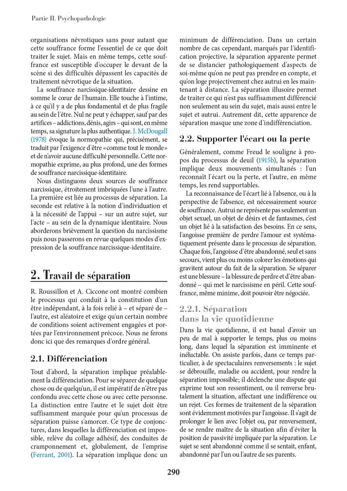 Manuel de psychologie et de psychopathologie clinique générale