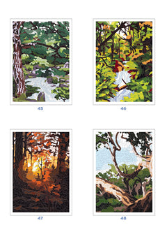 Coloriages mystères Forêts du monde