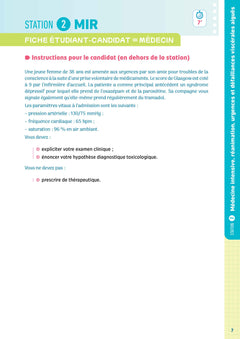 ECOS Médecine intensive, réanimation, urgences et défaillances viscérales aiguës
