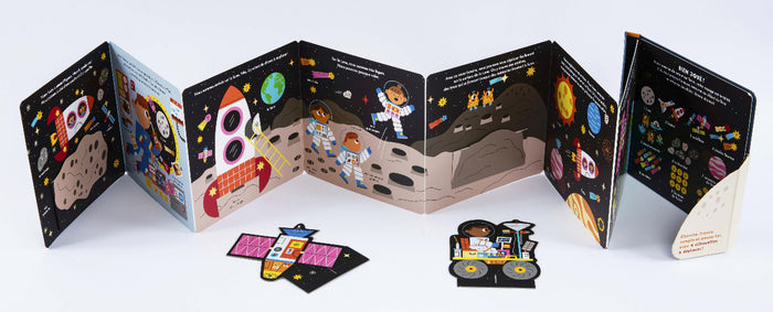 Une fusée sur la lune