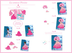 Robes fleurs - pochette avec accessoires