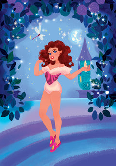 Robes fleurs - pochette avec accessoires