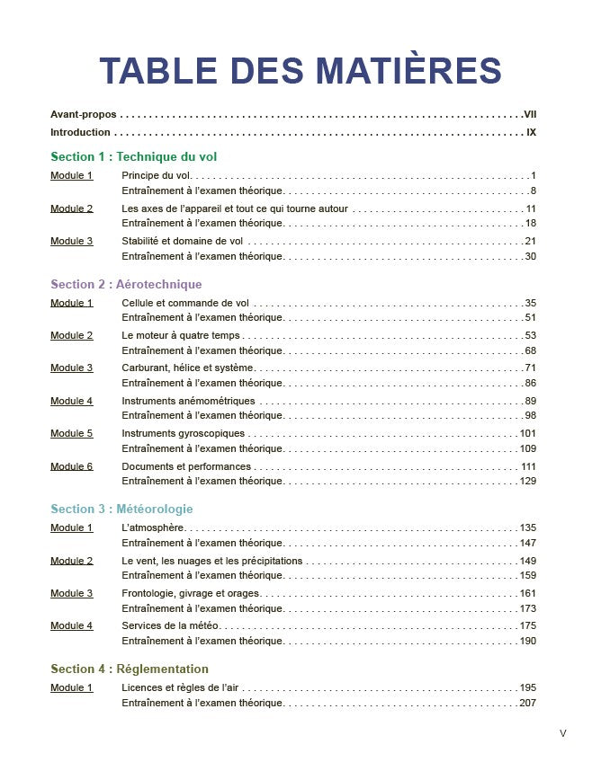 Manuel de pilotage d'avion